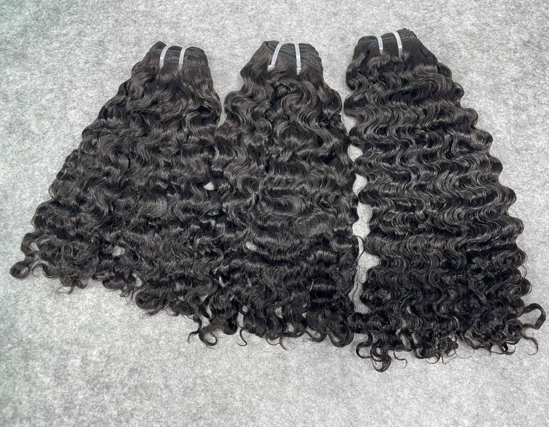 Raw Burmese Curly Bundles