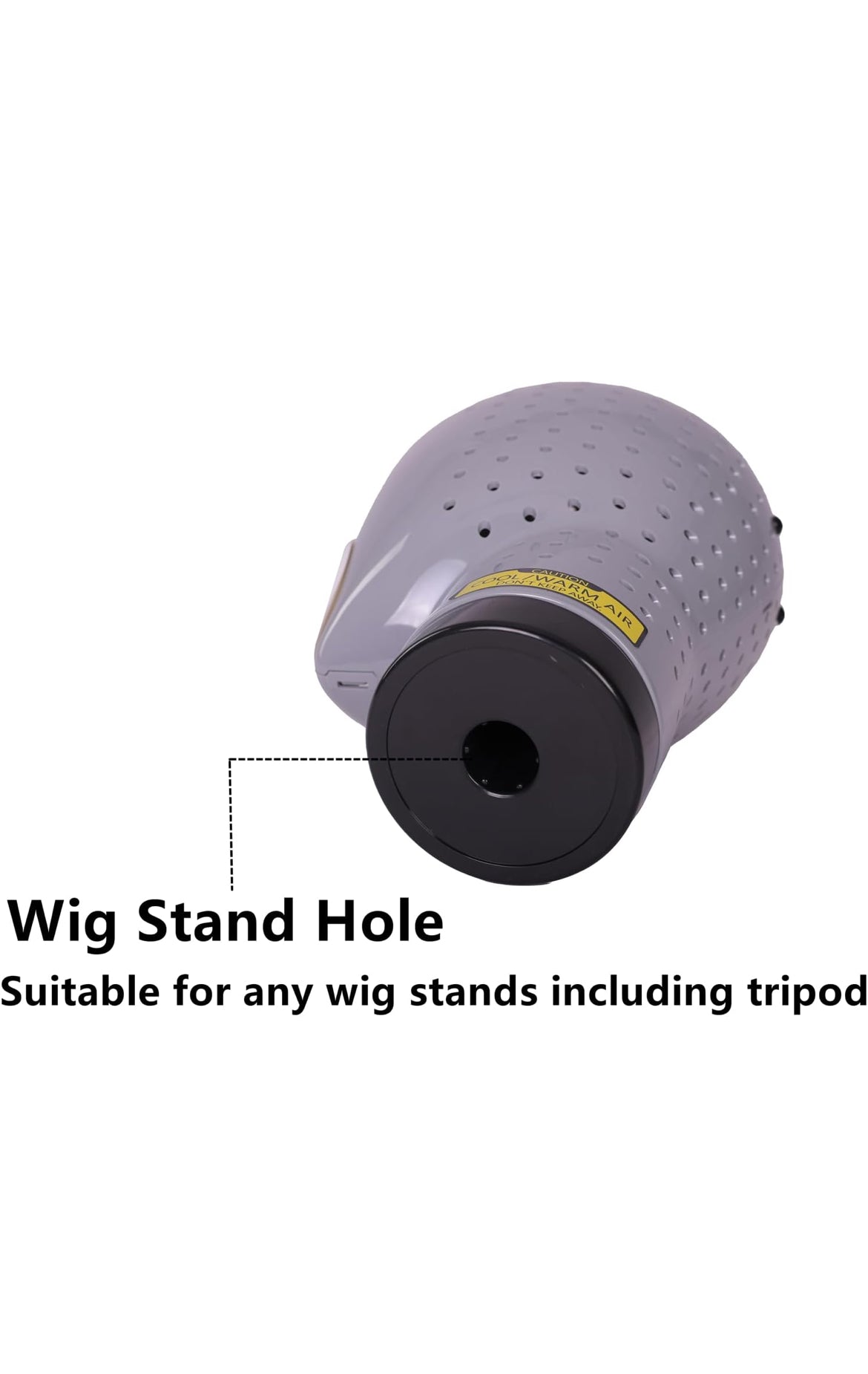 Wig Head Dryer Stand Wig Holder Mannequin Head, Drying Wig From Inside to Outside